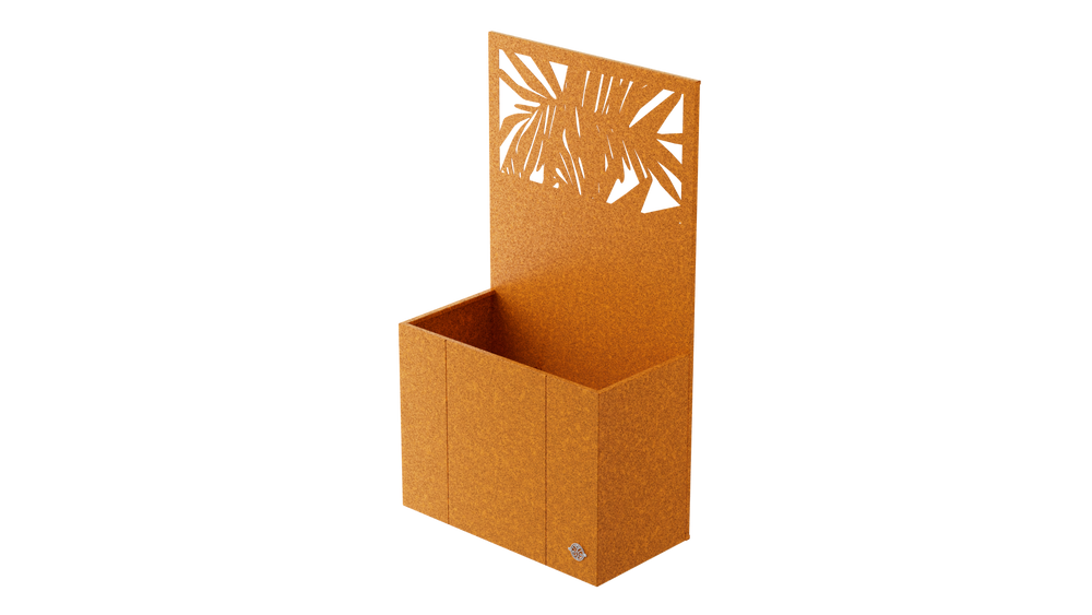 Hochbeet Monterosso mit Sichtschutz Cortenstahl Hochbeet Monterosso mit Sichtschutz Cortenstahl