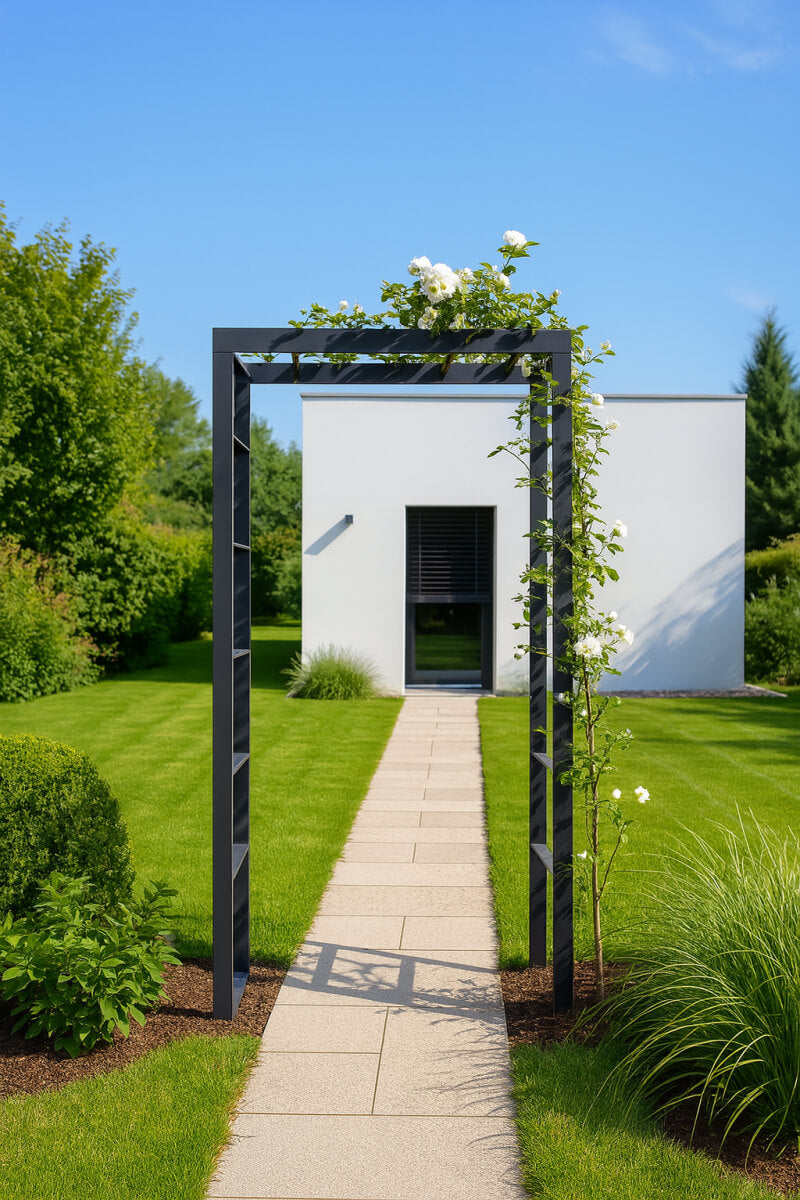 Rosenbogen Sorrento pulverbeschichtet anthrazit Rosenbogen Sorrento pulverbeschichtet anthrazit