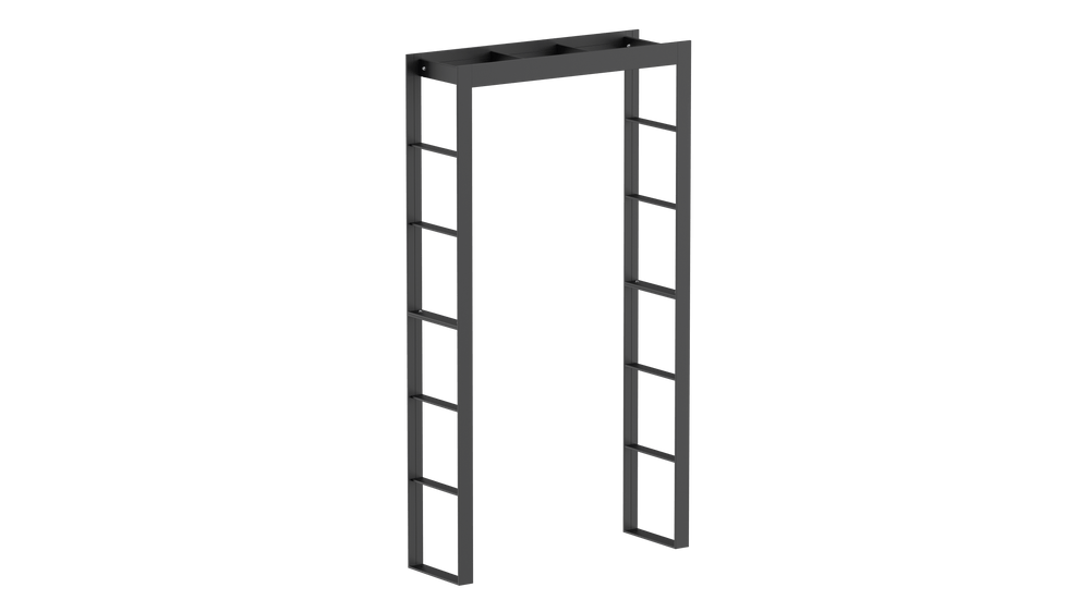 Pulverbeschichtet Sonderfarbe RAL  9005 Tiefschwarz Pulverbeschichtet Sonderfarbe RAL  9005 Tiefschwarz