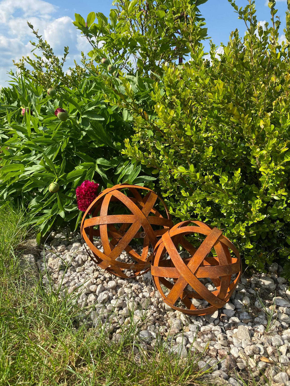 Rostkugel Garten Tivoli Set ⌀ 20 cm – 25 cm Rostkugel Garten Tivoli Set ⌀ 20 cm – 25 cm