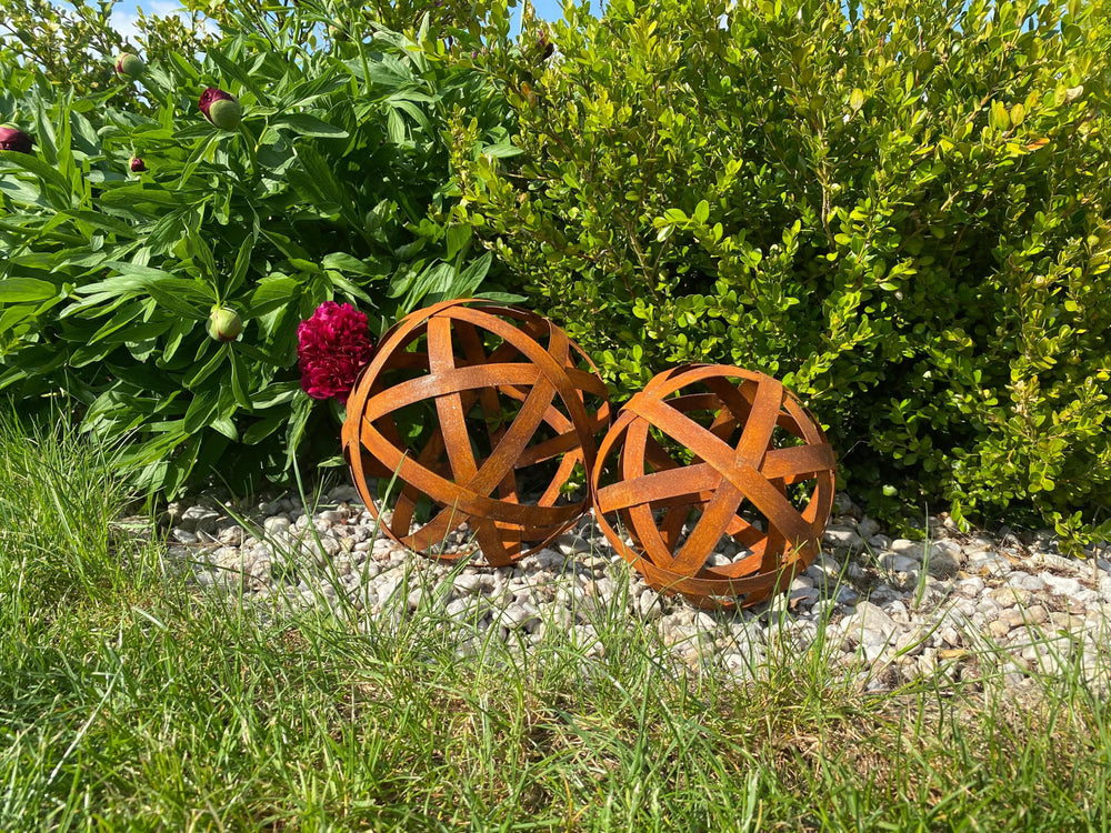 Rostkugel Garten Tivoli Set ⌀ 20 cm – 25 cm Rostkugel Garten Tivoli Set ⌀ 20 cm – 25 cm