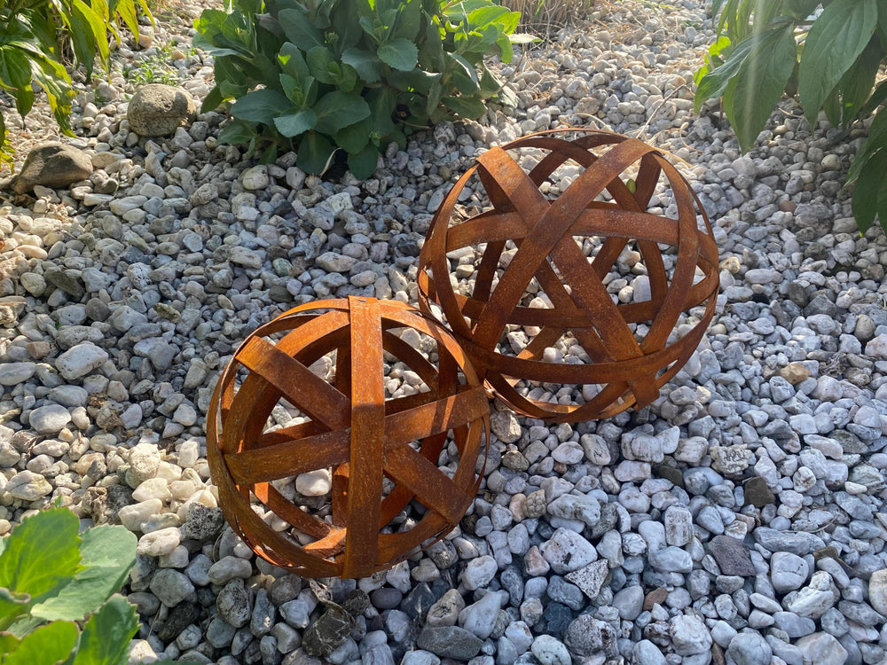 Rostkugel Garten Tivoli Set ⌀ 20 cm – 25 cm Rostkugel Garten Tivoli Set ⌀ 20 cm – 25 cm