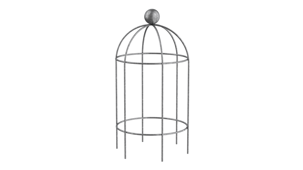 Pflanzstütze Arezzo in feuerverzinkt als 3D-Modell Pflanzstütze Arezzo in feuerverzinkt als 3D-Modell