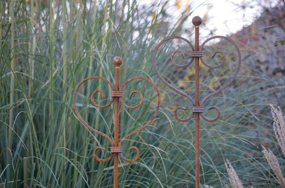 Gartenstecker Treviso im Set in unbeschichtet aus der Nähe Gartenstecker Treviso im Set in unbeschichtet aus der Nähe