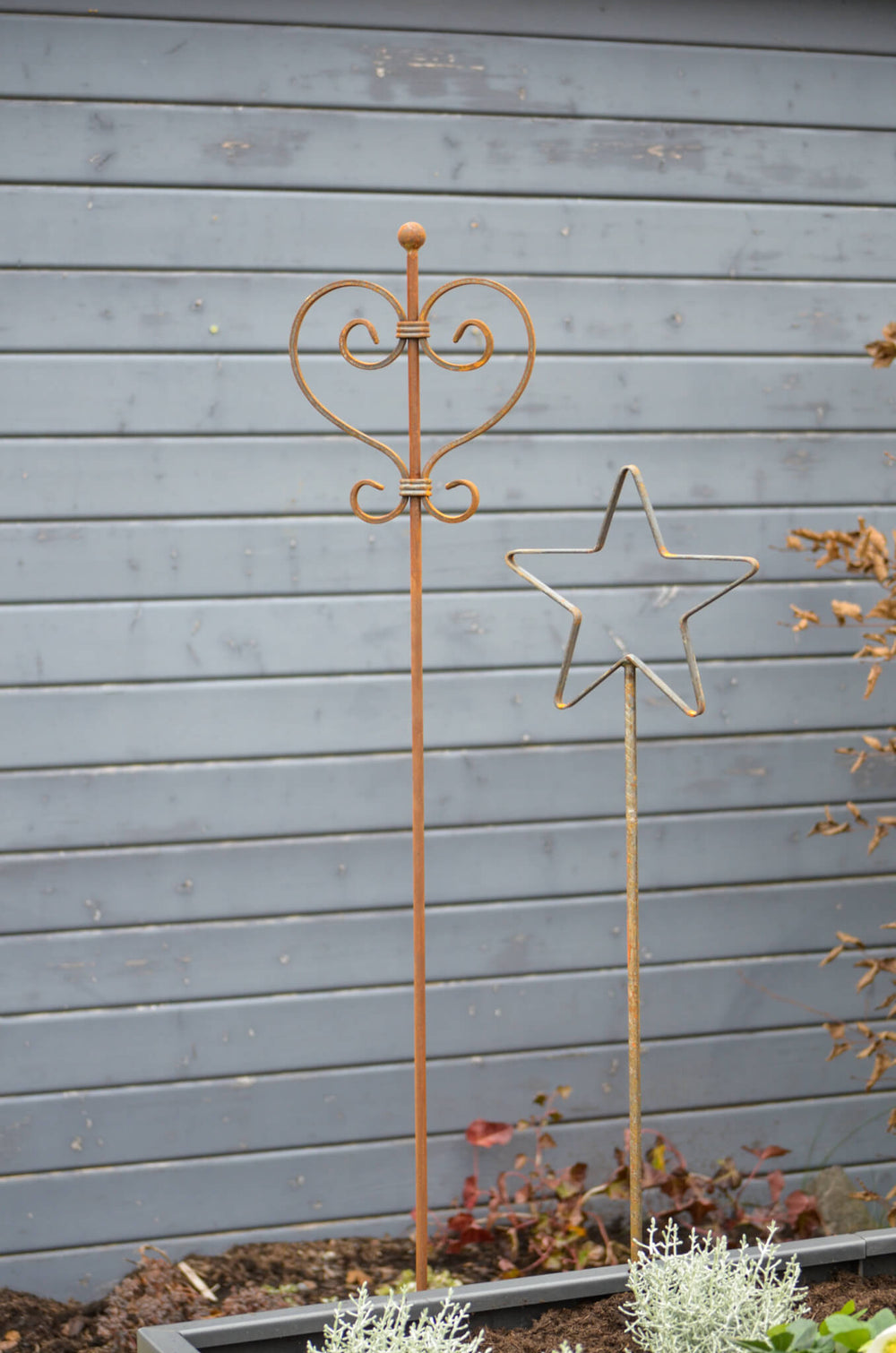 Rankstabset Tissano & Treviso unbeschichtet vor Gartenhaus Rankstabset Tissano & Treviso unbeschichtet vor Gartenhaus