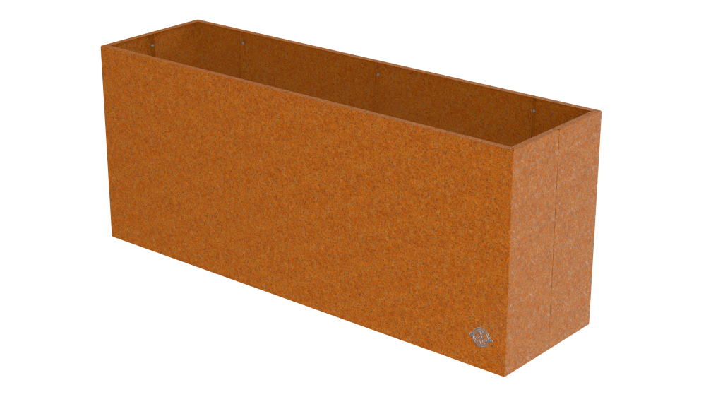 Hochbeet Monterosso 45x135x68cm als 3D-Modell | Cortenstahl Hochbeet Monterosso 45x135x68cm als 3D-Modell | Cortenstahl