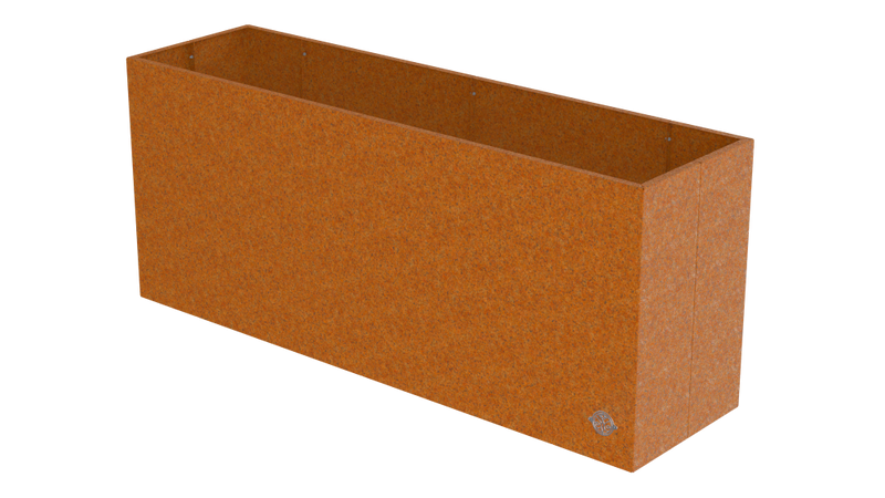 Hochbeet Monterosso 45x135x68cm als 3D-Modell | Cortenstahl