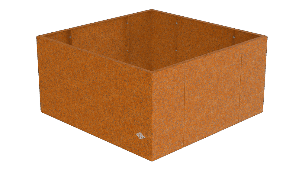 Pflanzkübel Vernazza 80x80x40 cm aus Cortenstahl als 3D-Modell Pflanzkübel Vernazza 80x80x40 cm aus Cortenstahl als 3D-Modell