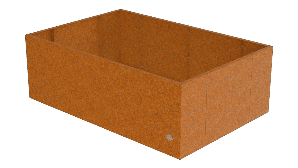 Pflanzkübel Vernazza 80x120x40 cm aus Cortenstahl als 3D-Modell Pflanzkübel Vernazza 80x120x40 cm aus Cortenstahl als 3D-Modell