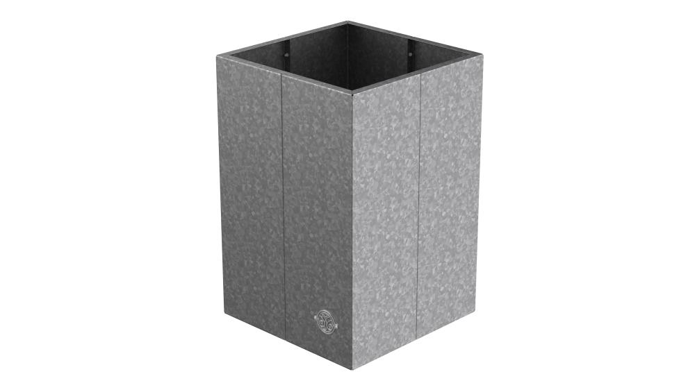 Hochbeet Monterosso 45x45x68cm als 3D-Modell | Feuerverzinkt Hochbeet Monterosso 45x45x68cm als 3D-Modell | Feuerverzinkt