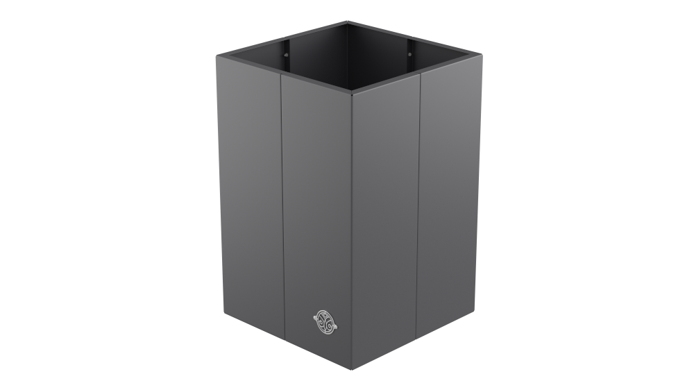 Hochbeet Monterosso 45x45x68 cm in pulverbeschichtet Anthrazit als 3D-Modell Hochbeet Monterosso 45x45x68 cm in pulverbeschichtet Anthrazit als 3D-Modell