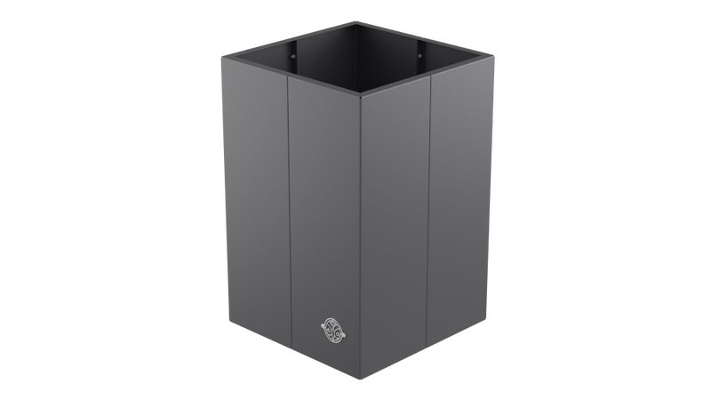 Hochbeet Monterosso 45x45x68 cm in pulverbeschichtet Anthrazit als 3D-Modell