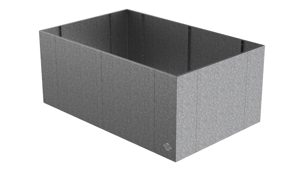 Hochbeet Monterosso 90x135x68 cm in feuerverzinkt als 3D-Modell Hochbeet Monterosso 90x135x68 cm in feuerverzinkt als 3D-Modell