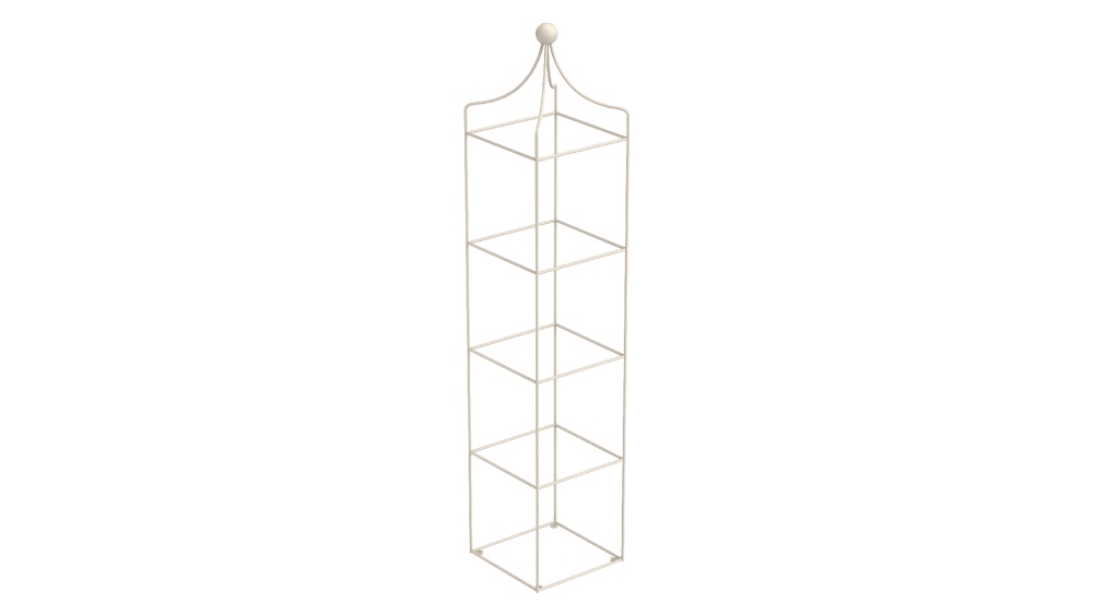 Obelisk Catania groß in pulverbeschichtet Sonderfarbe RAL 9001 Cremeweiss als 3D-Modell Obelisk Catania groß in pulverbeschichtet Sonderfarbe RAL 9001 Cremeweiss als 3D-Modell