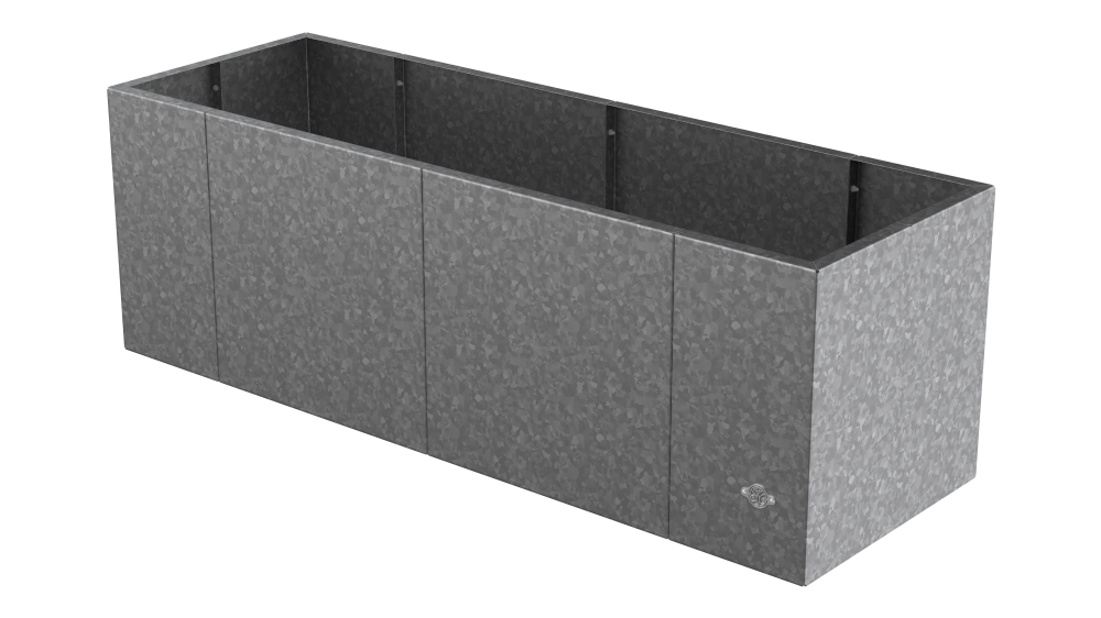 Pflanzkübel Vernazza 40x120x40 cm in feuerverzinkt als 3D-Modell Pflanzkübel Vernazza 40x120x40 cm in feuerverzinkt als 3D-Modell