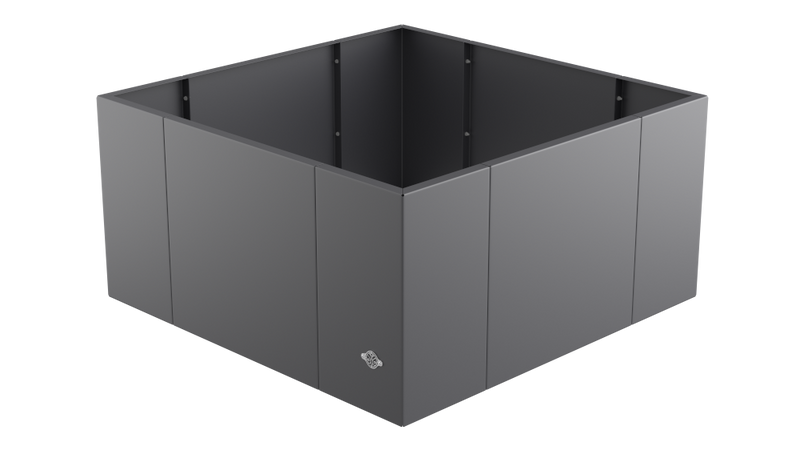 Pflanzkübel Vernazza 80x80x40 cm in pulverbeschichtet Anthrazit als 3D-Modell