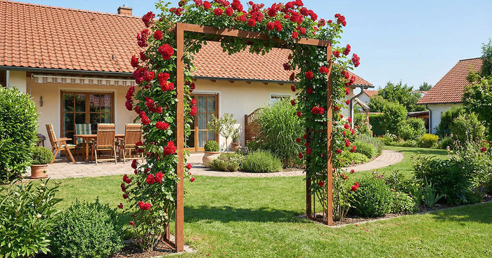 Rosenbogen im Garten – welche Breite ist die richtige Wahl?