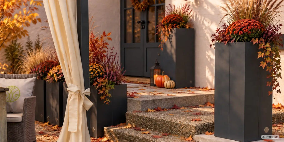Herbstdeko Hauseingang: Stimmungsvolle Ideen für Eingangsbereich und Garten