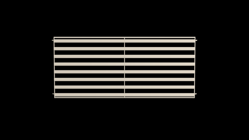 Pulverbeschichtet RAL 9001 Cremeweiß
