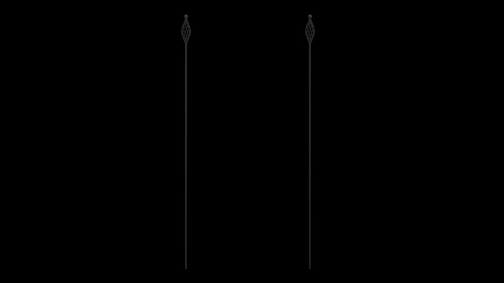 Pulverbeschichtet RAL 9005 Tiefschwarz